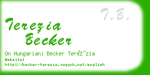 terezia becker business card